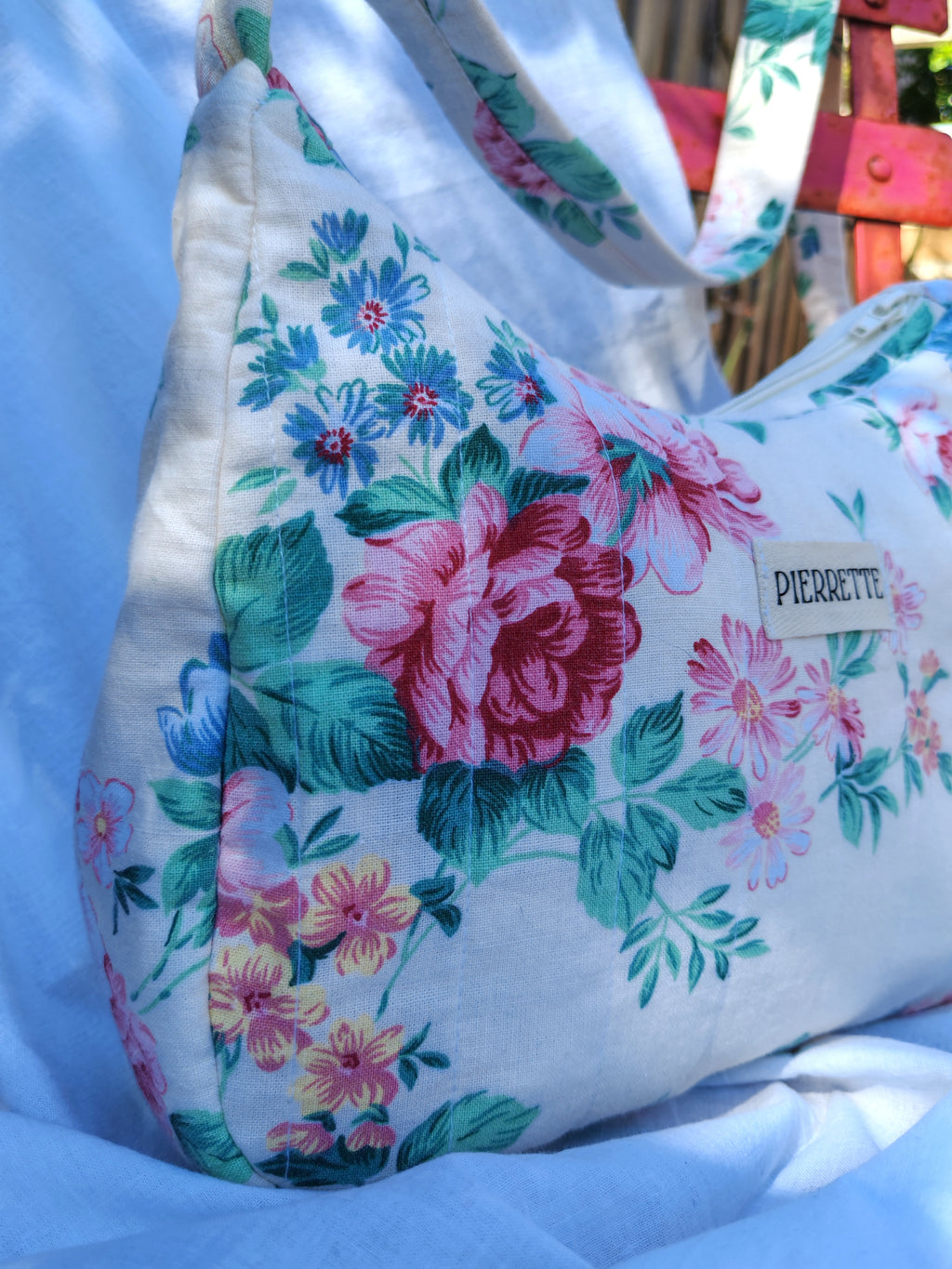 Sac Pivoine – Fleurs vintage