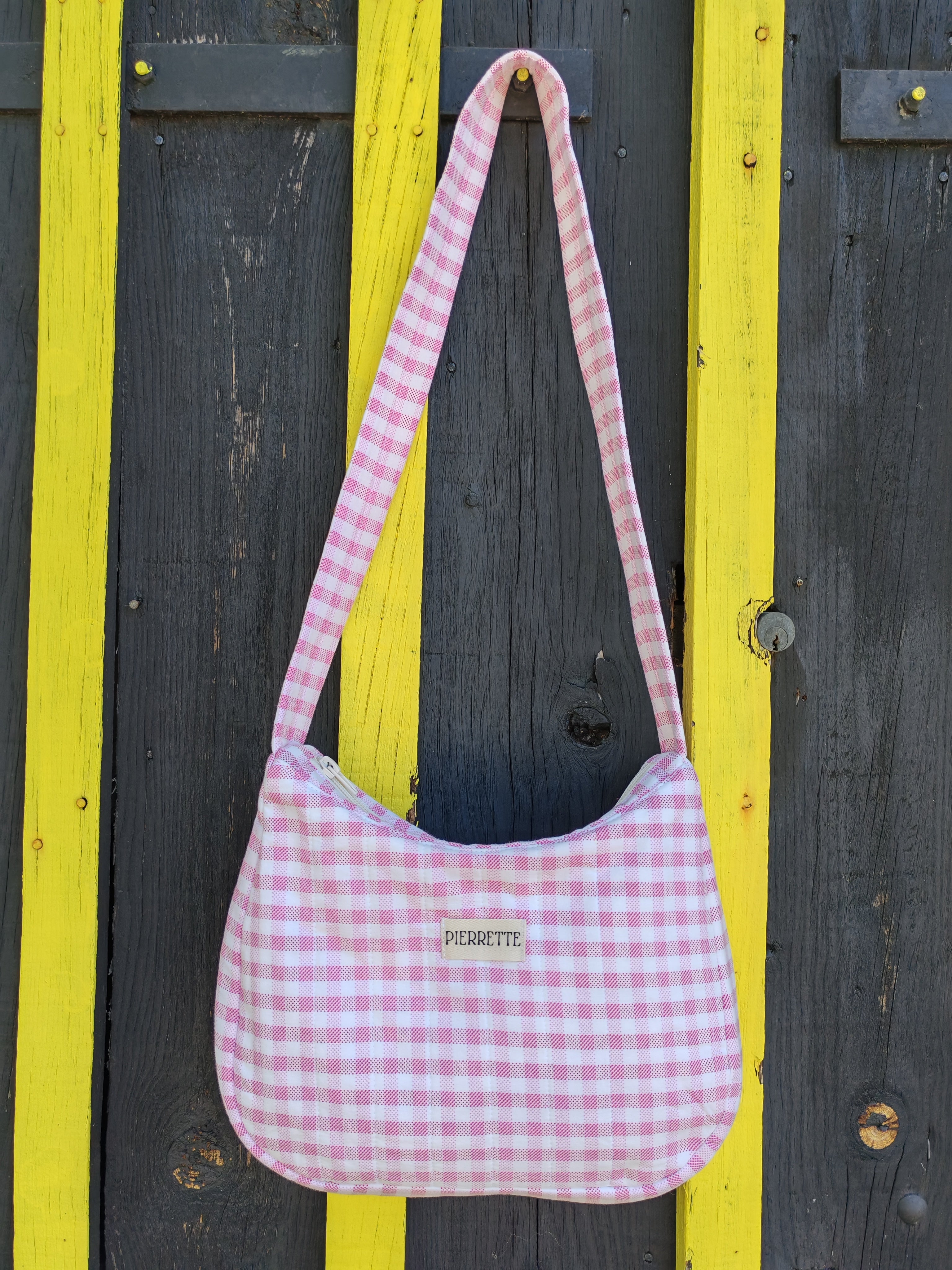 Sac Pivoine – Vichy rose