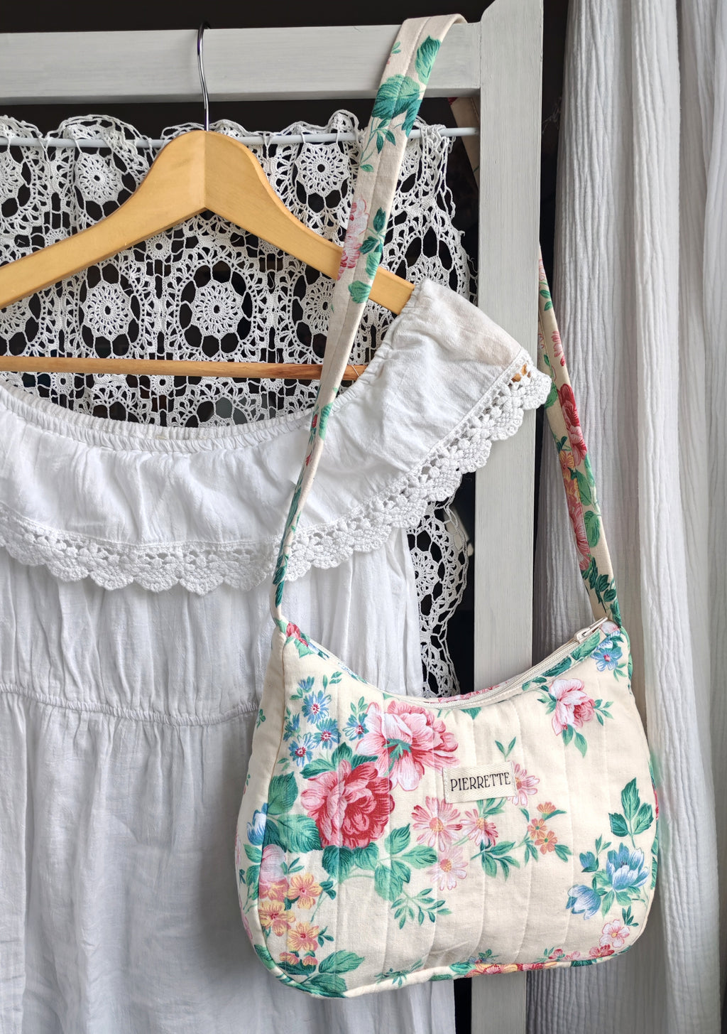 Sac Pivoine – Fleurs vintage