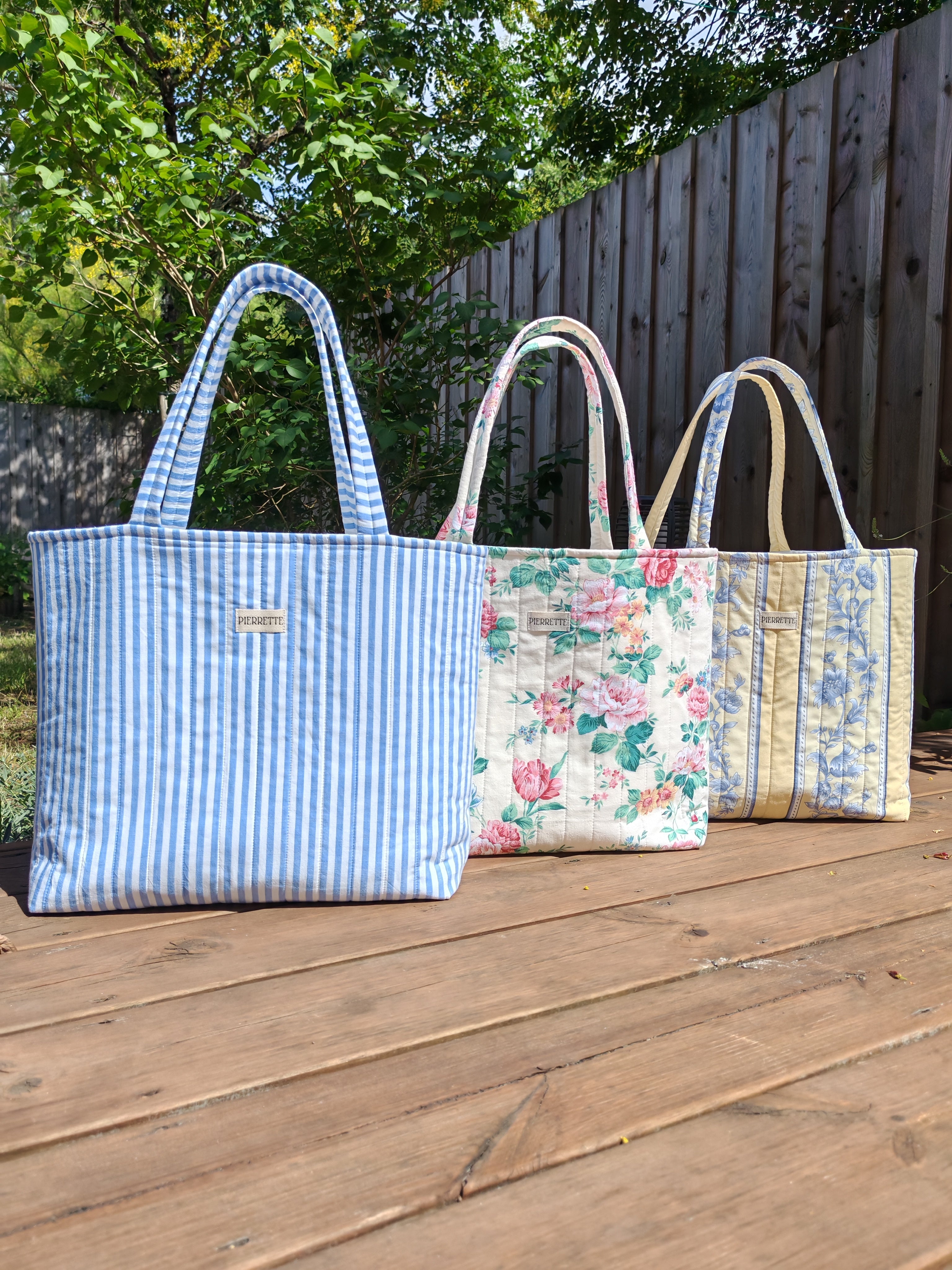 Cabas Coquelicot – Fleurs vintage