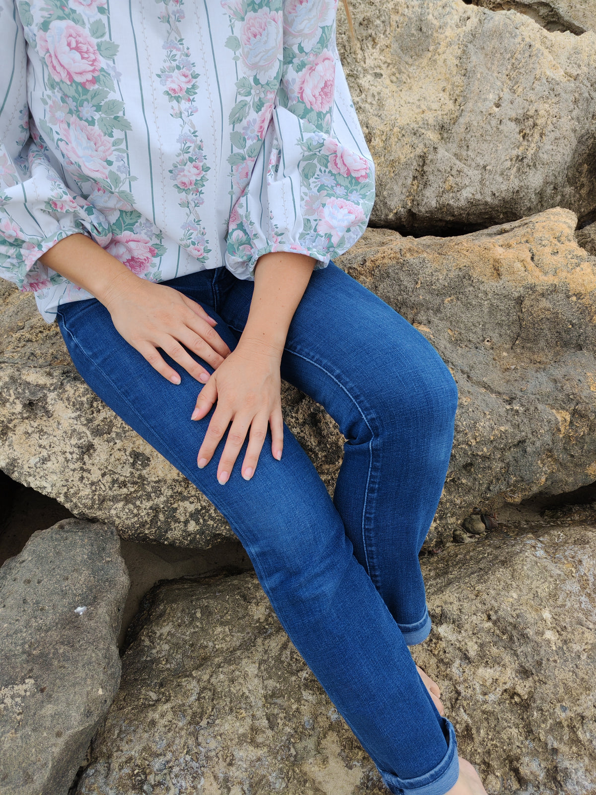 Blouse Cyclamen – Fleurs vintage